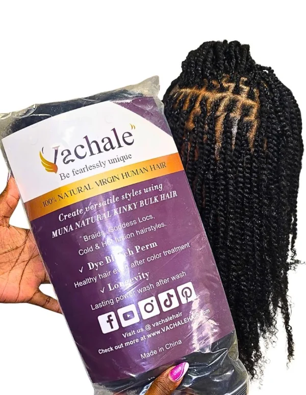 22 '' Natural Human Hair Kinky/100g